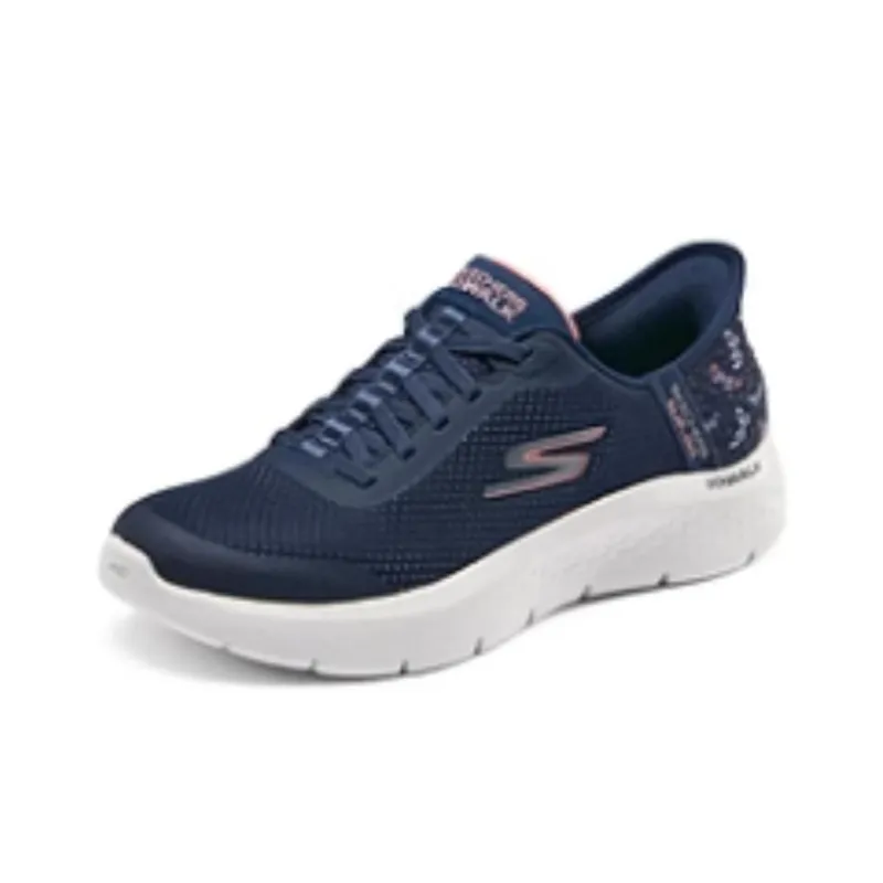 Skechers Go Walk Fle Hands Free Slip-Ins Wear-resistant And Lightweight Low-Top Casual Shoes Women's Blue-2