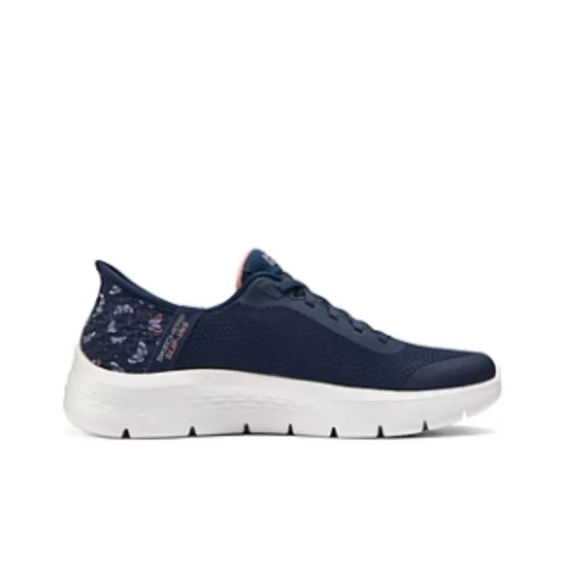 Skechers Go Walk Fle Hands Free Slip-Ins Wear-resistant And Lightweight Low-Top Casual Shoes Women's Blue-1