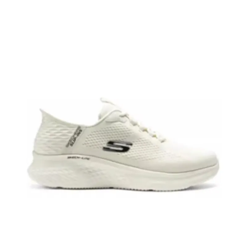Skechers Cushioned Slip Resistant Low Top Casual Running Shoes Men's Ivory-2