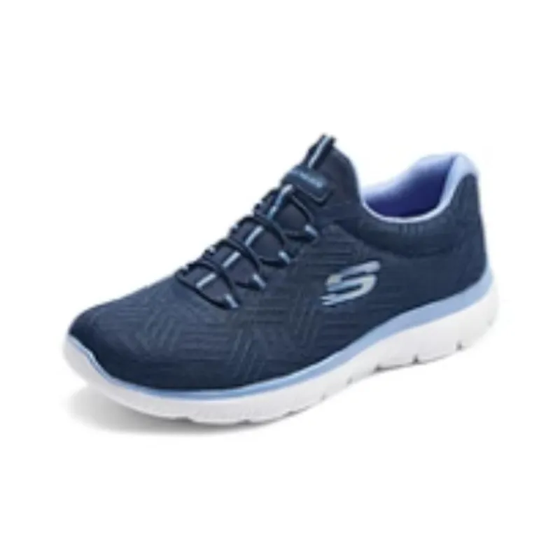 Skechers Cushioned Slip-Resistant Low-Top Casual Running Shoes Women's Dark Blue-2