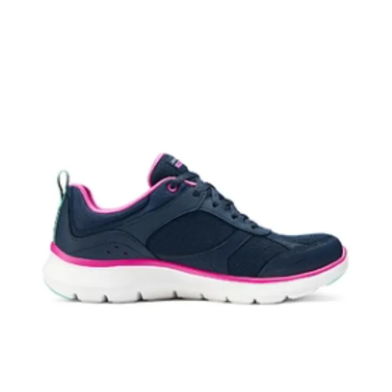 Skechers Cushioning Low-Top Casual Running Shoes Women's Blue Red-2