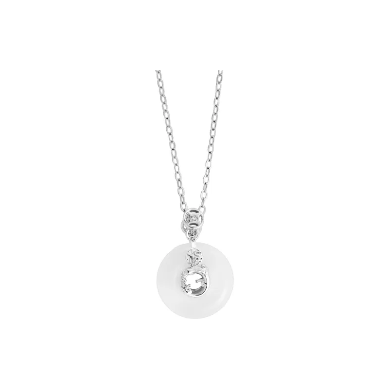 MAGICPOLE Chalcedony Jade Necklaces Women's-0