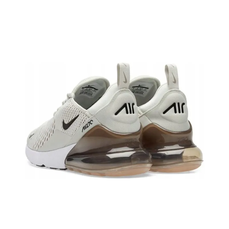 Nike Air Max 270 Cushioning Breathable Low-Top Casual Shoes Unisex Beige-3