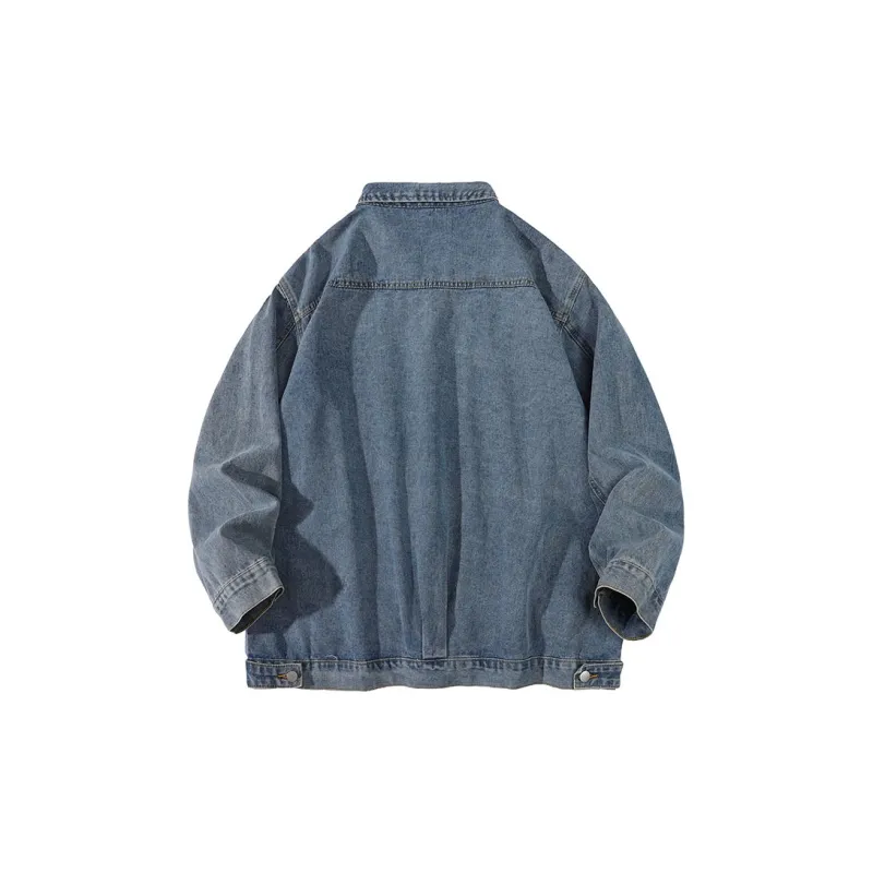 FAX FOR FMACM Spring And Autumn Denim Jacket Unisex-5