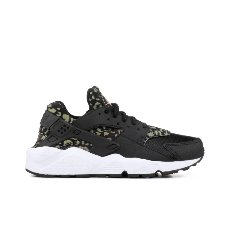 Nike Air Huarache Run Print Leopard Black Women's-1