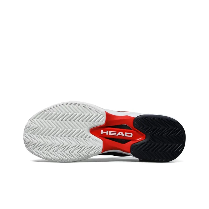 HEAD Anti Slip Wear Resistant Low Top Tennis Shoes Men's Black Red-3