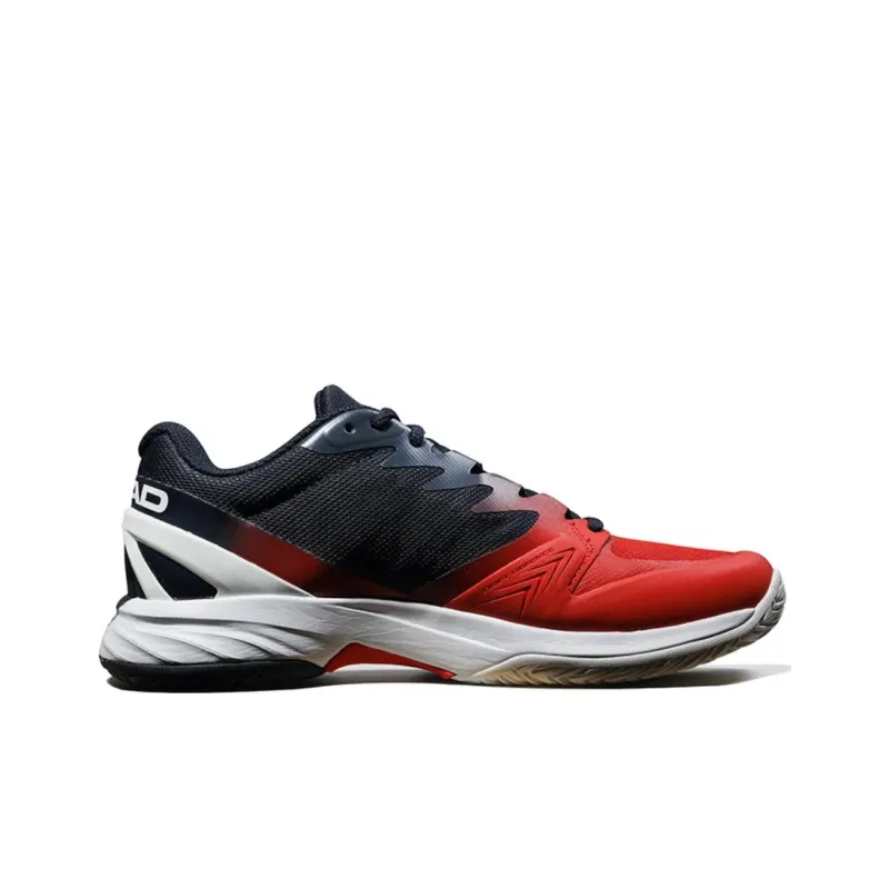 HEAD Anti Slip Wear Resistant Low Top Tennis Shoes Men's Black Red-2