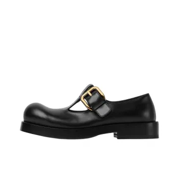 Bottega Veneta Helium Chunky Heel Casual Single Shoes Women's Black