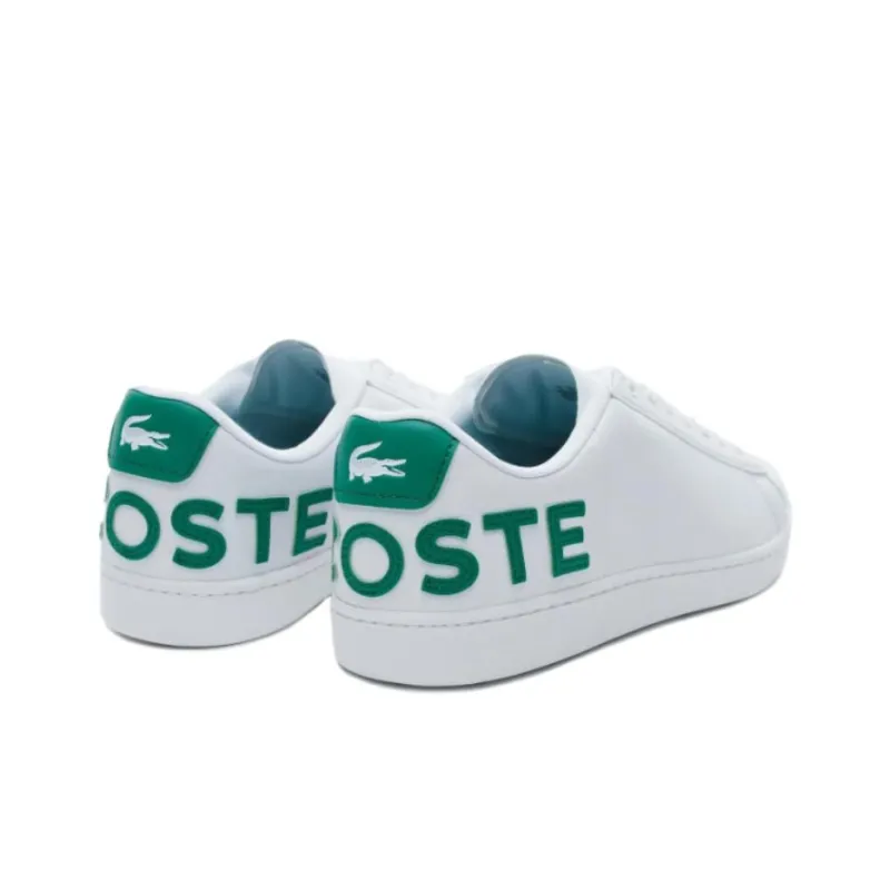 LACOSTE Carnaby Evo Low-Top Skateboard Shoes Men's White-3