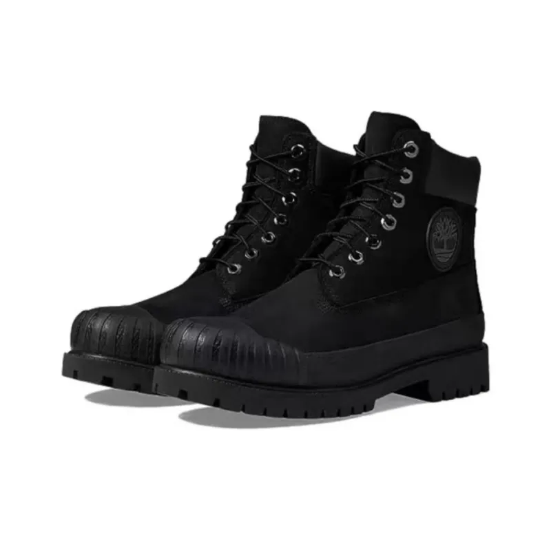 Timberland 6 Inch Premium Rubber Toe Boot 'Black'-2
