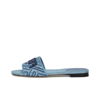 FENDI Logo Embroidered Slip-On Sandals Women's