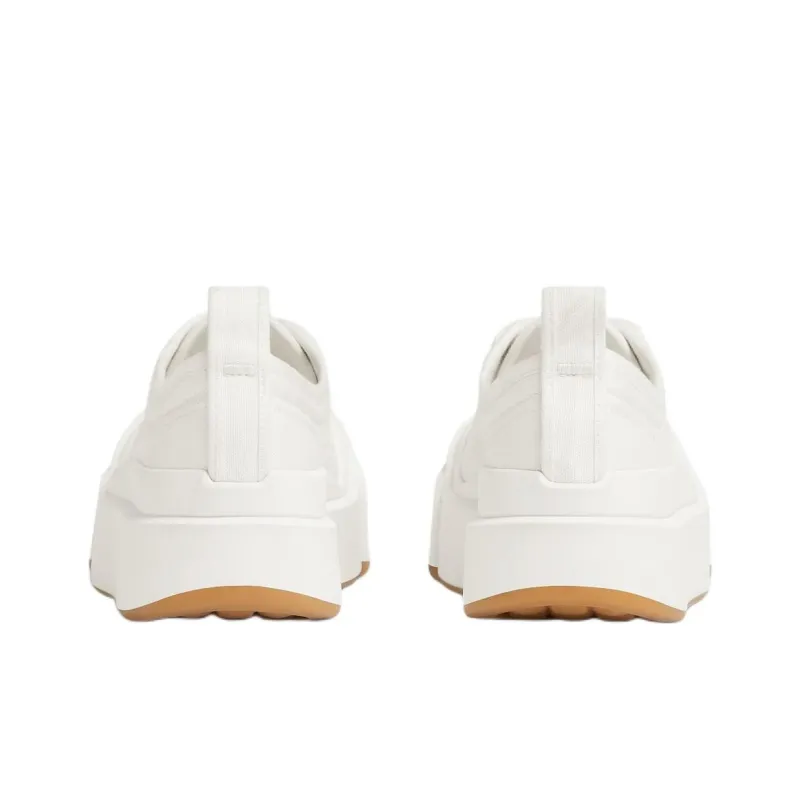 Bottega Veneta Vulcan Low Top Skateboard Shoes Women's White-4
