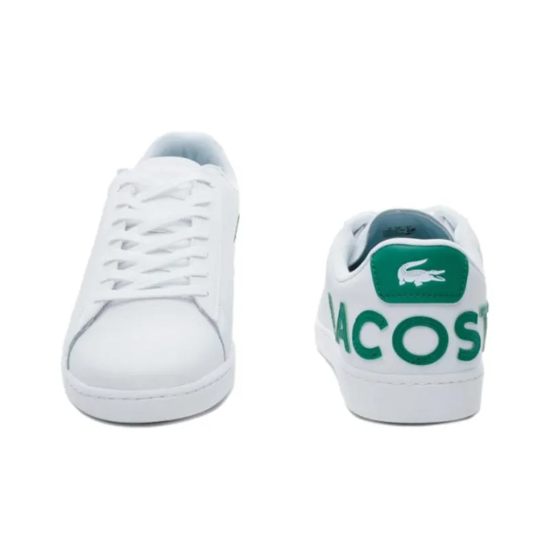 LACOSTE Carnaby Evo Low-Top Skateboard Shoes Men's White-4