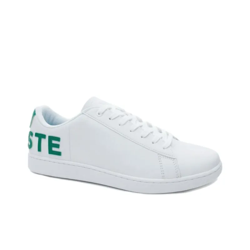 LACOSTE Carnaby Evo Low-Top Skateboard Shoes Men's White-1