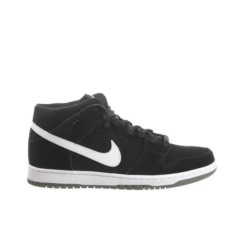 Nike Sb Dunk Mid Pro Black White-1