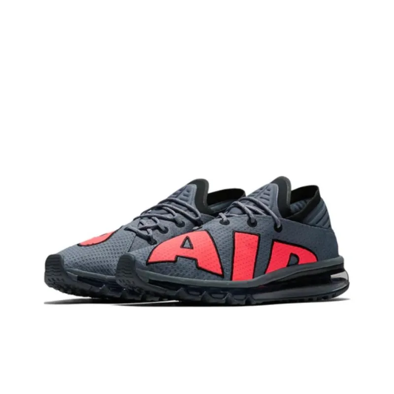 Nike Air Max Flair 'Cool Grey Solar Red'-2
