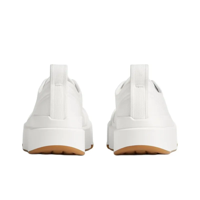 Bottega Veneta Vulcan Low Top Skateboard Shoes Men's White-4