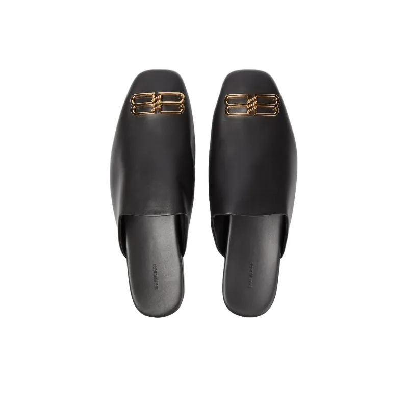 Balenciaga Leather Mules Women's-4