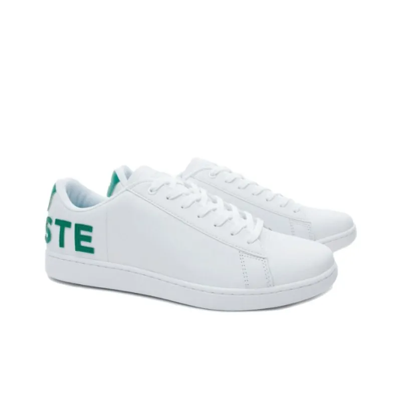 LACOSTE Carnaby Evo Low-Top Skateboard Shoes Men's White-2