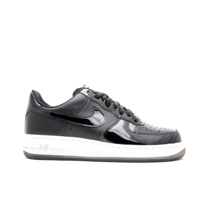 Nike Air Force 1 Cushioning Lightweight Low Top Skateboard Shoes Unisex Black Silver-1