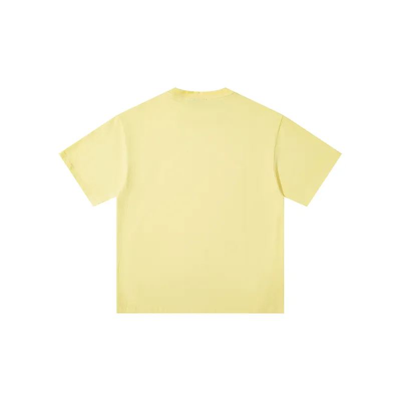 Duamin Drop Shoulder Sleeve T Shirt Unisex Lemon-1