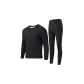 [Thickened and Fleece-Lined-Sherpa]Crew Neck 1 Set-Black