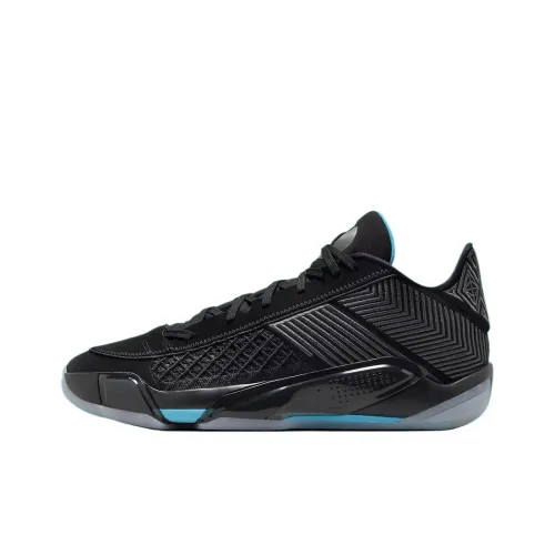 Jordan 38 Low Black Gamma Blue Translucent Sole