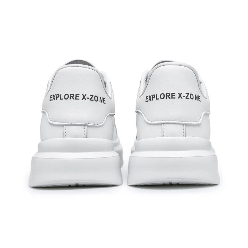 X-ZONE Low-Top Skateboard Shoes Men's White-4