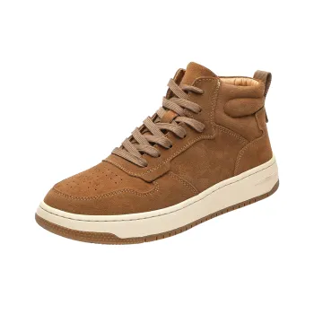 Beidouniao High-Top Skateboard Shoes Men's Yellow