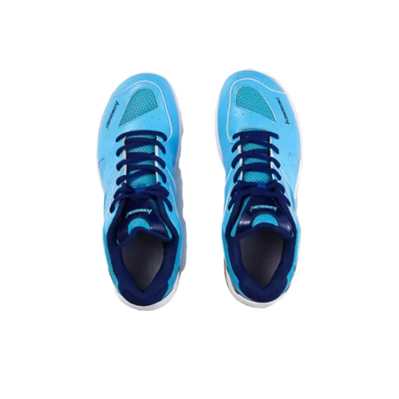 Kawasaki Ball Mania Series Cushioning, Wear Resistant Low Top Badminton Shoes Unisex Blue White-3