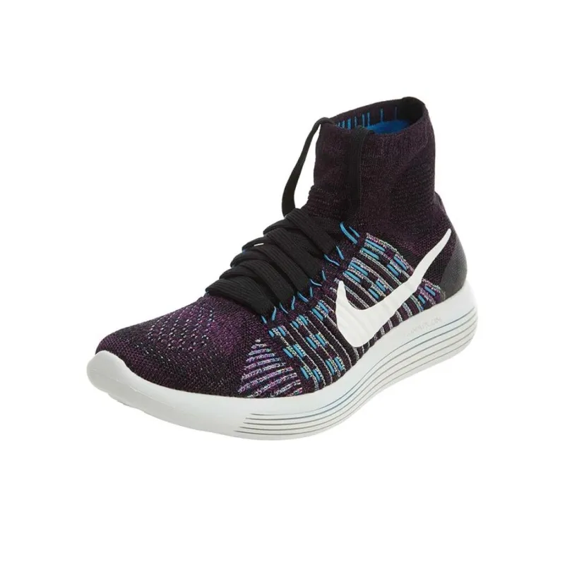 Nike Lunarepic Flyknit Black Summit White Fire Pink Women's-2