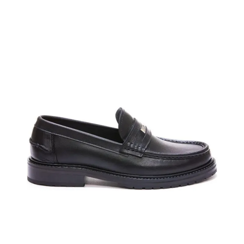 MOSCHINO Double Question Series Mark Men's Casual Shoes Men's Black-1