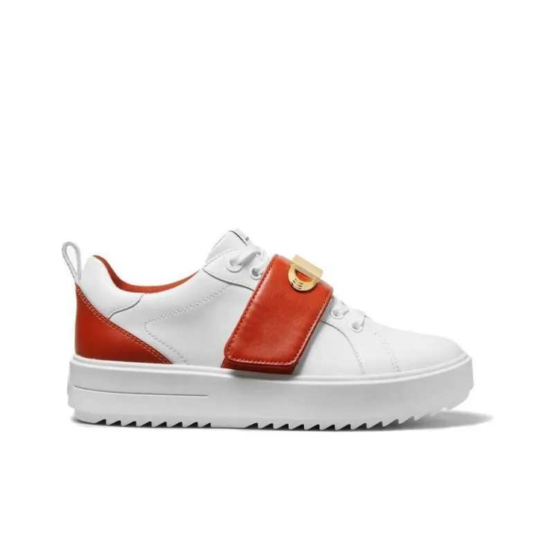 MICHAEL KORS Emmett Stylish Skateboarding Shoes Women's White Red-1