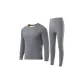 [Thickened and Fleece-Lined-Sherpa]Crew Neck 1 Set-Light Gray