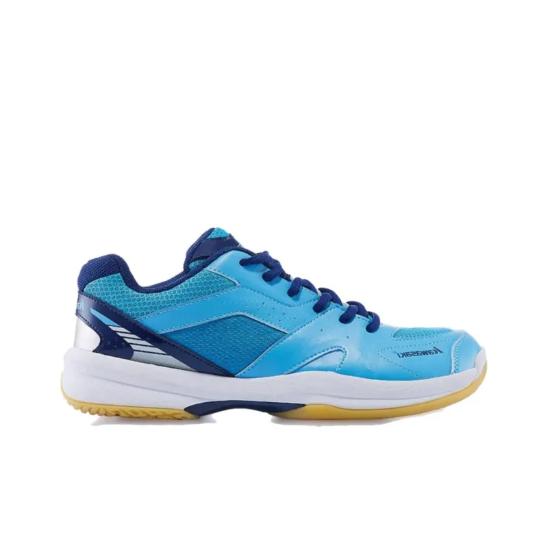 Kawasaki Ball Mania Series Cushioning, Wear Resistant Low Top Badminton Shoes Unisex Blue White-1