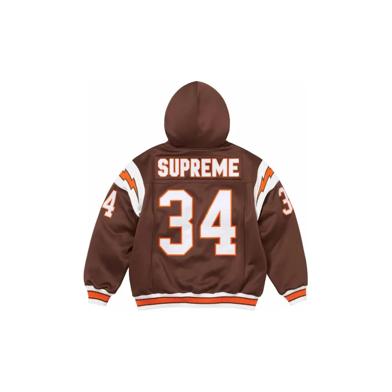 Supreme Football Zip Up Hooded Sweatshirt-6
