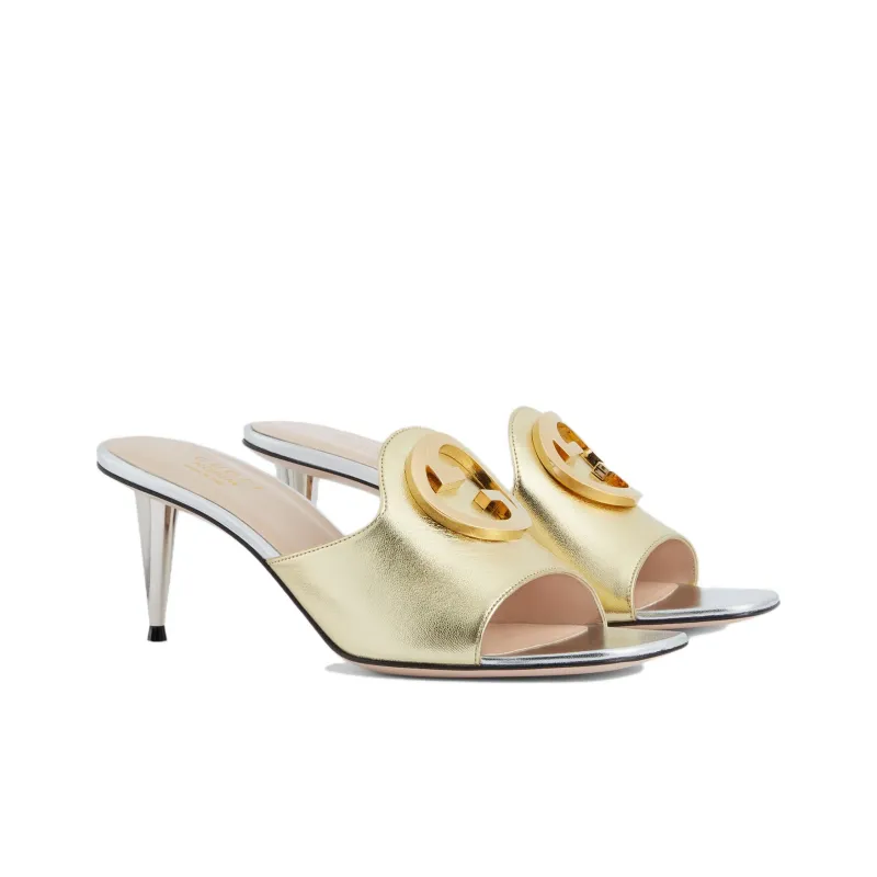 GUCCI Stylish Sandals Women's Gold-2