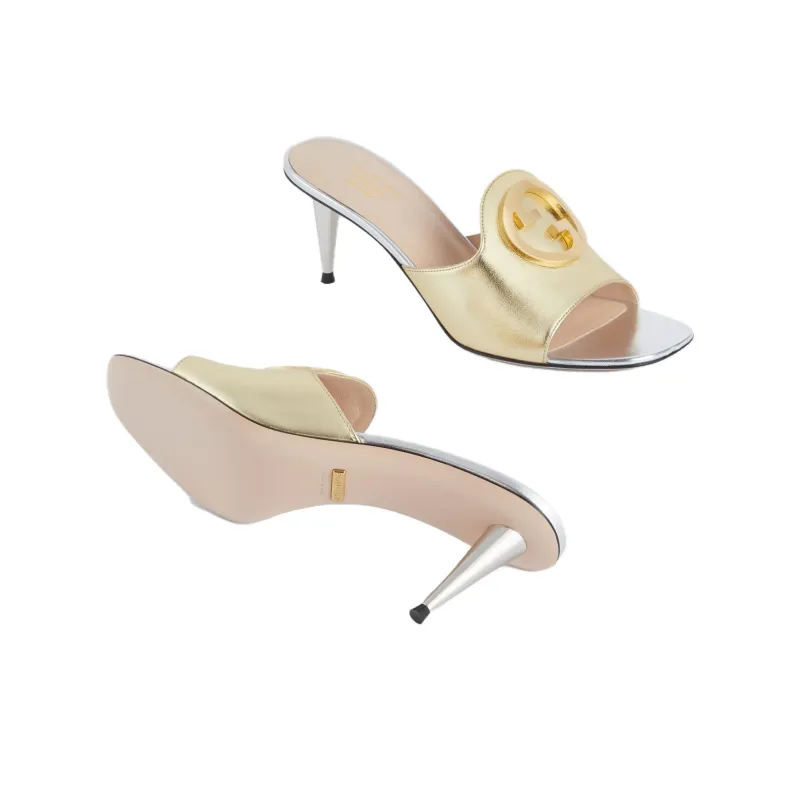 GUCCI Stylish Sandals Women's Gold-5