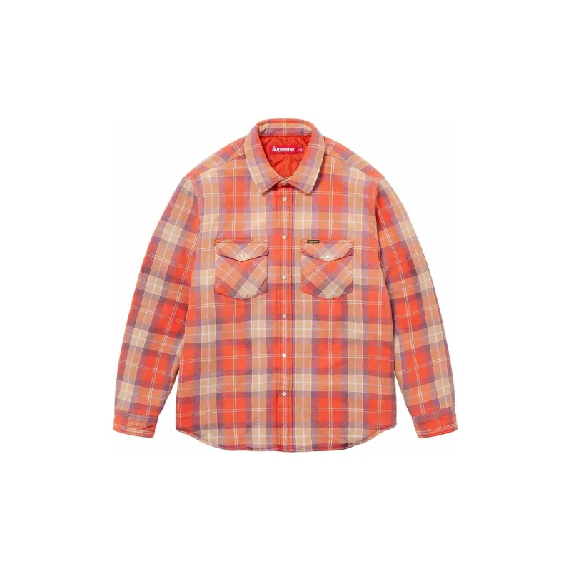 Supreme Quilted Flannel Snap Shirt - Cheap Rcj Jordan Outlet
