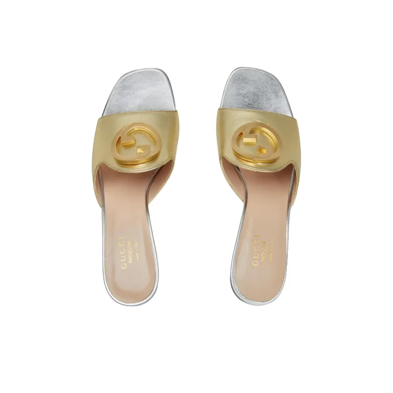 GUCCI Stylish Sandals Women's Gold-3
