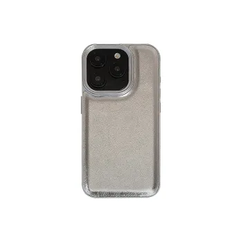 Mivana TPU Material Solid Color Plated Silver Textured Shiny Creative Phone Case For 'Apple 11/12/13/14/15ProMax'