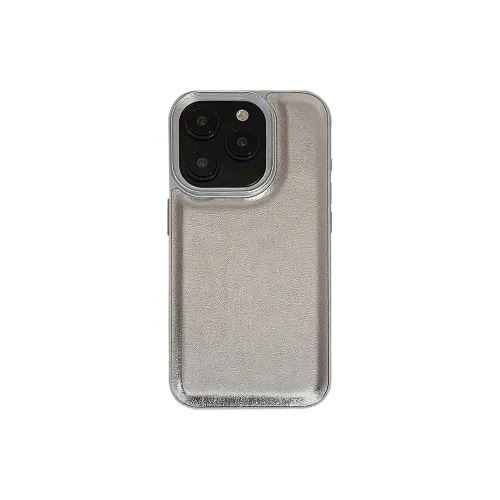 Mivana TPU Material Solid Color Plated Silver Textured Shiny Creative Phone Case For 'Apple 11/12/13/14/15ProMax'