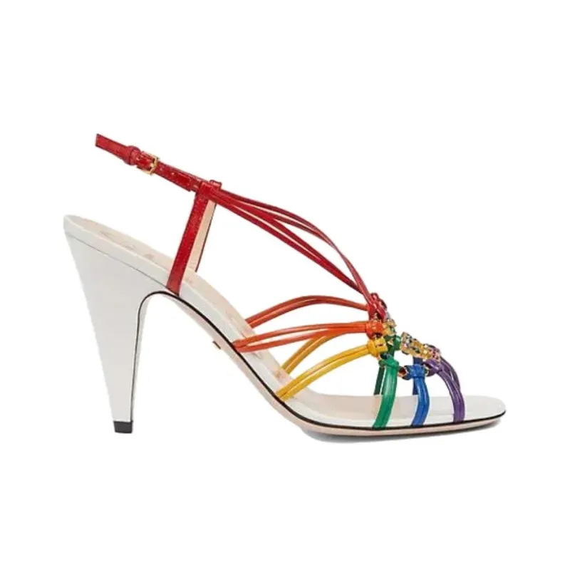 GUCCI Interlocking One Strap Sandals Women's Multicolor-1