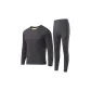 [Thickened and Fleece-Lined-Sherpa]Crew Neck 1 Set-Dark Gray