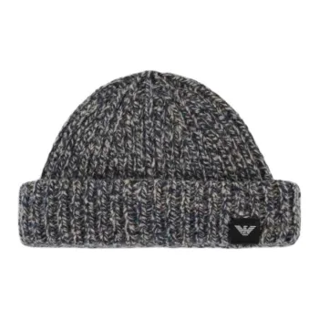 EMPORIO ARMANI Sheep Wool Polyamide Beanies Men's Gray