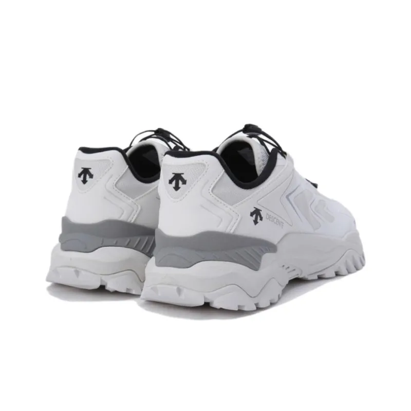 DESCENTE Anti-Slip Wear-Resistant Breathable Supportive Lightweight Low-Top Training Running Shoes Unisex White-4