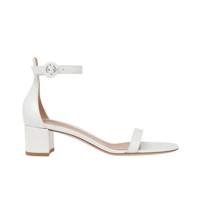 GIANVITO ROSSI Strap Sandals 4.5cm Women's White-1