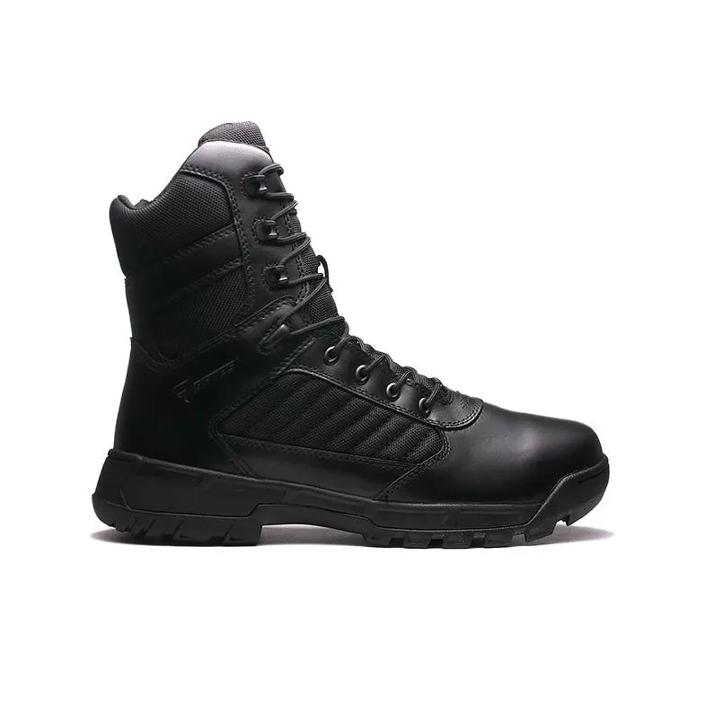 BATES Anti-Slip Wear-Resistant High-Top Outdoor Shoes Men's Black-1