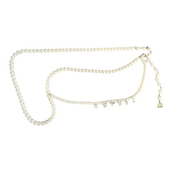 CHANEL Double-Layer Decoration Waist Chains Women's White