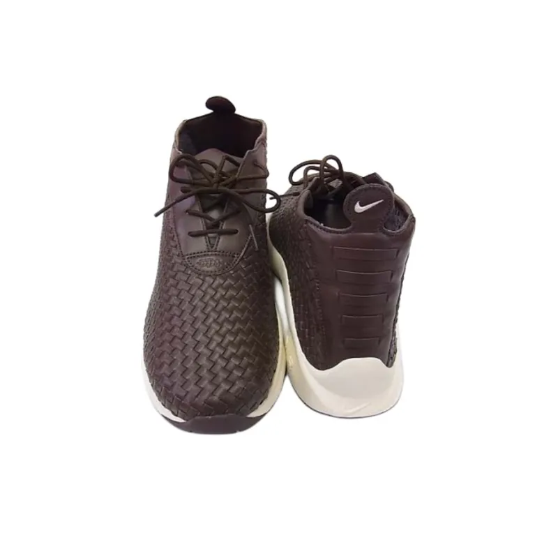 Nike Air Woven Boots Paul Brow Slip-Resistant Mid-Top Casual Shoes Unisex Brown-2